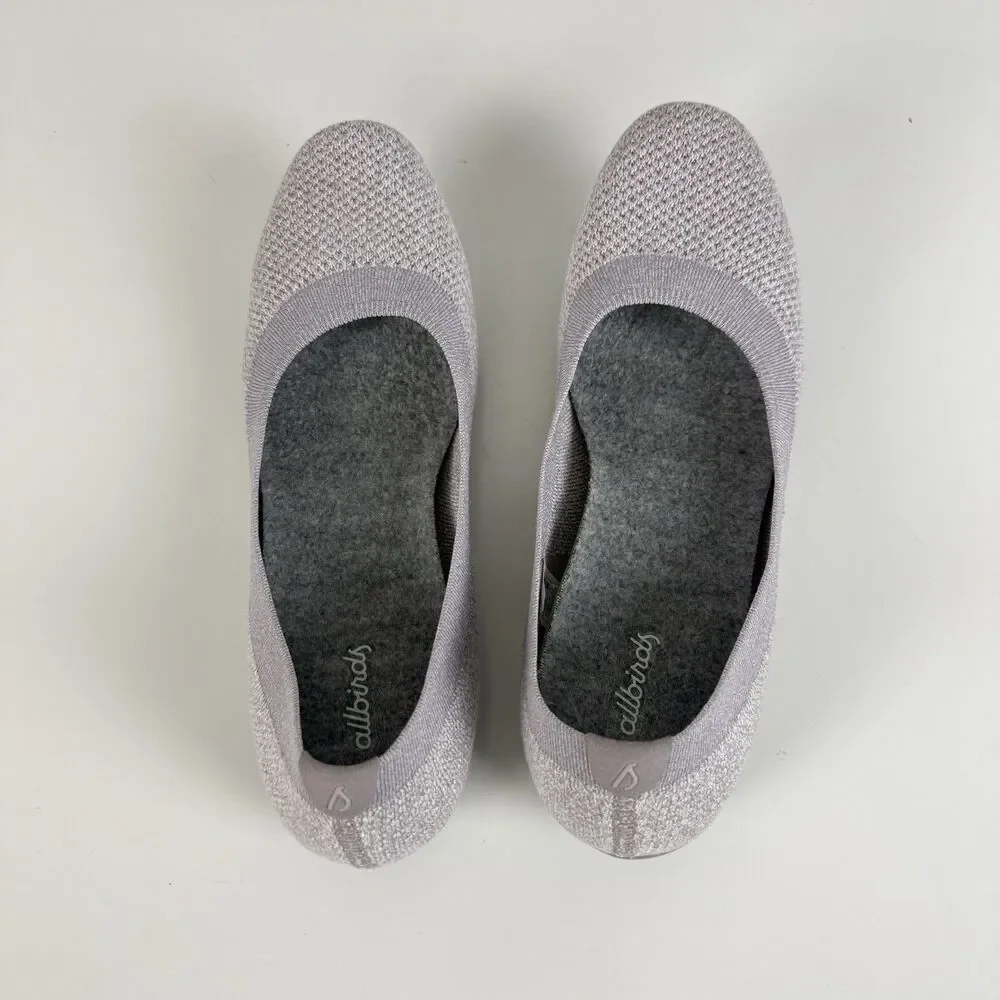 Allbirds Tree Breezer Ballet Flats Wool Knit Women US 10 Washable Hazy Mauve
